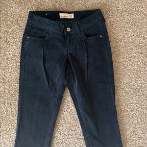 Old Navy navy blue colored low rise skinny leg corduroy pants size 0